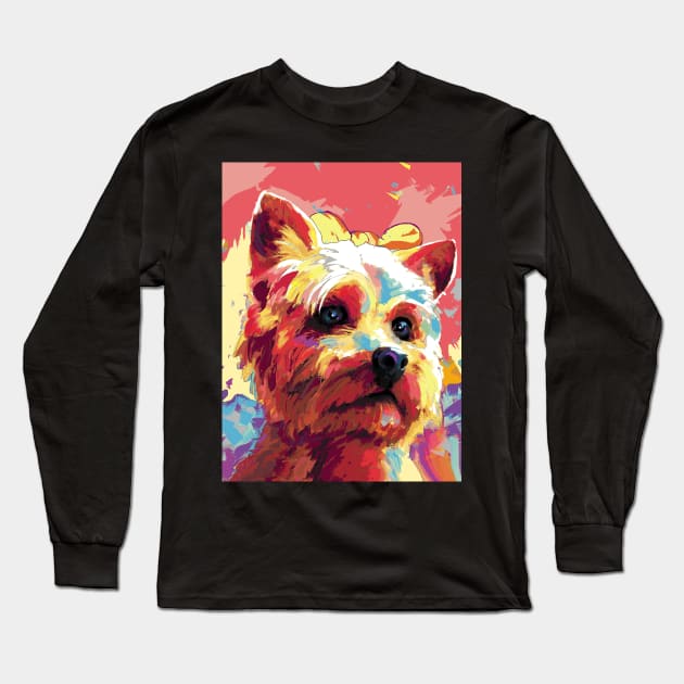 Yorkshire terrier Long Sleeve T-Shirt by mailsoncello